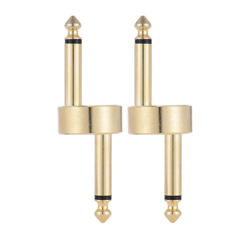 2 Pack 1/4 Inch 6.35mm Z Type Guitar Effect Pedal Coupler