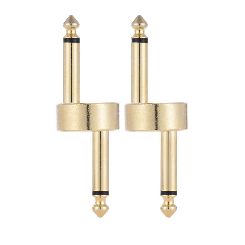 2 Pack 1/4 Inch 6.35mm Z Type Guitar Effect Pedal Coupler