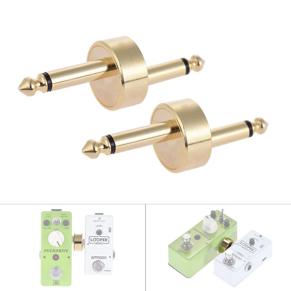 2 Pack 1/4 Inch 6.35mm Z Type Guitar Effect Pedal Coupler