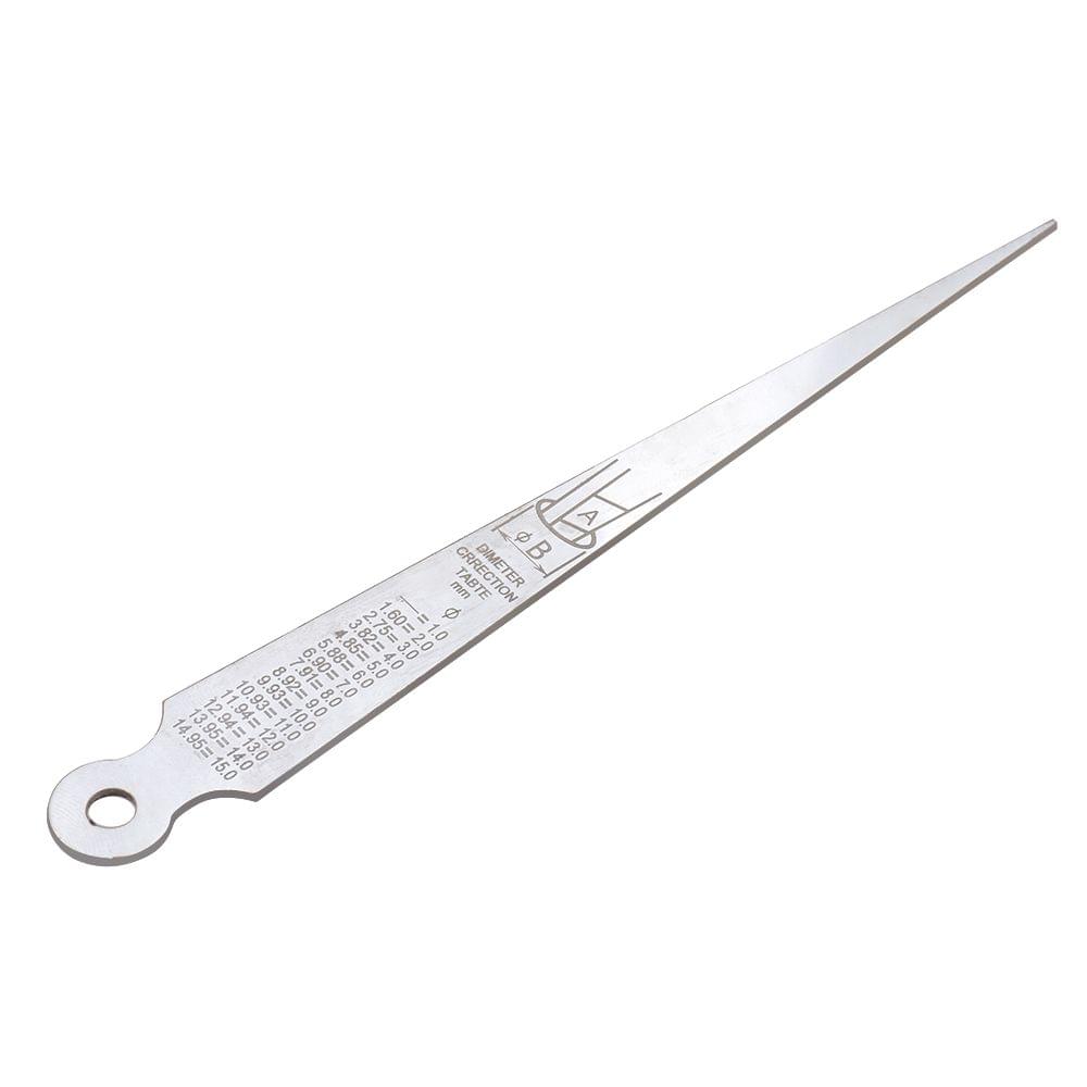 Taper Welding Gauge Gage 1-15mm Stainless Steel Luthier Tool