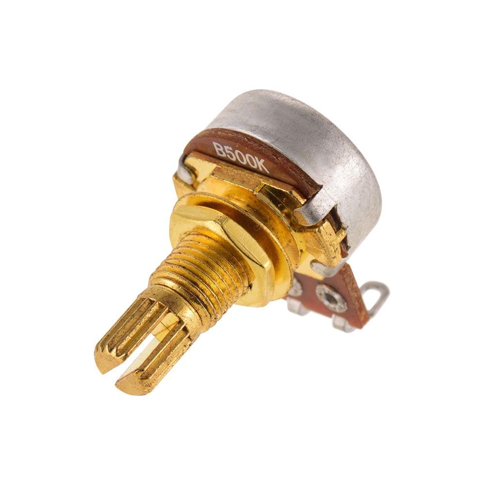 5pcs B500K Long Split Shaft Audio Taper Potentiometer Guitar