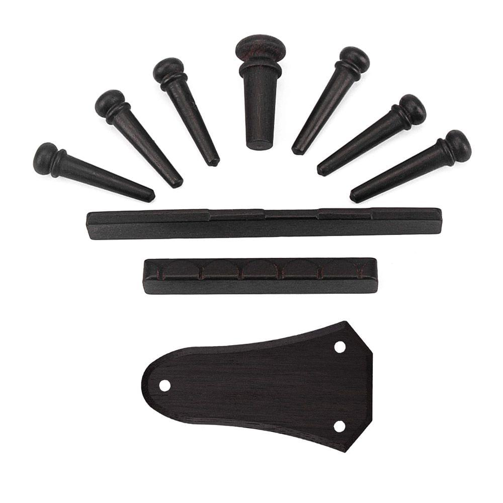 10pcs Acoustic Guitar Accessories Kit Ebony Material with