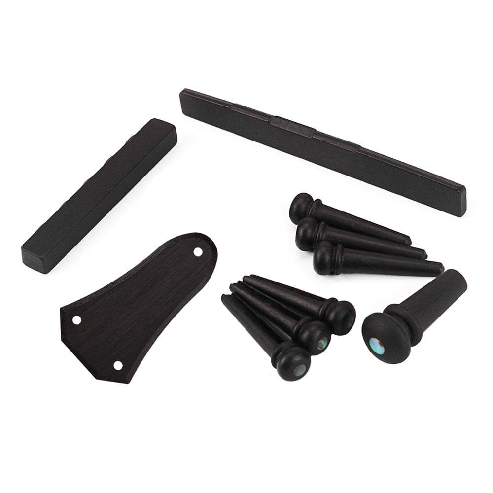 10pcs Acoustic Guitar Accessories Kit Ebony Material with