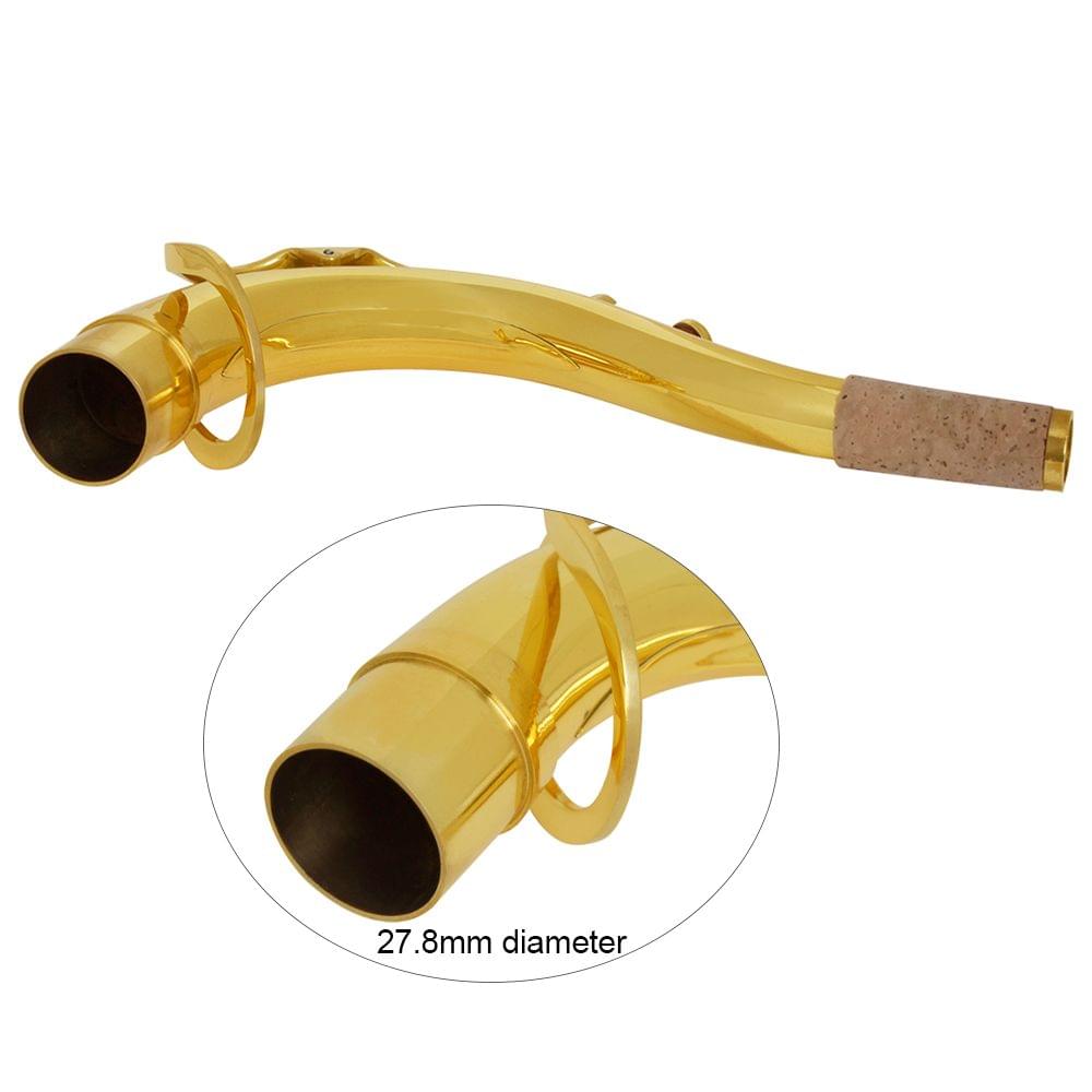Brass Tenor Saxophone Sax Bend Neck 27.8mm Saxophone