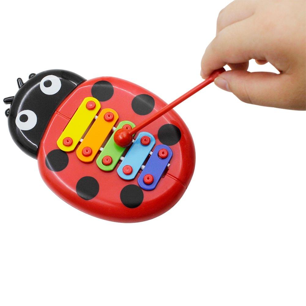 Colorful 5 Tones Kids Children Xylophone Glockenspiel