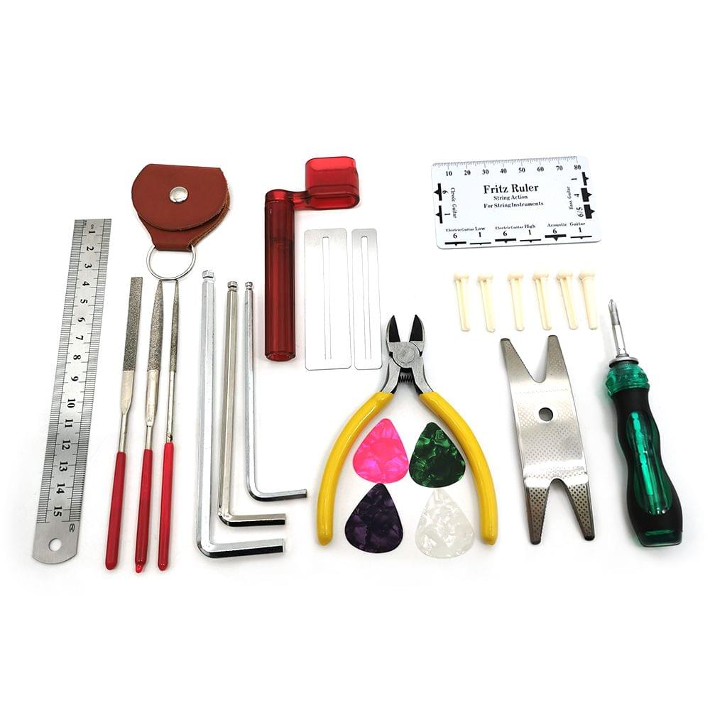 26Pcs Guitar Repairing Tool Kit Acoustic Guitar Ukulele - 26Pcs