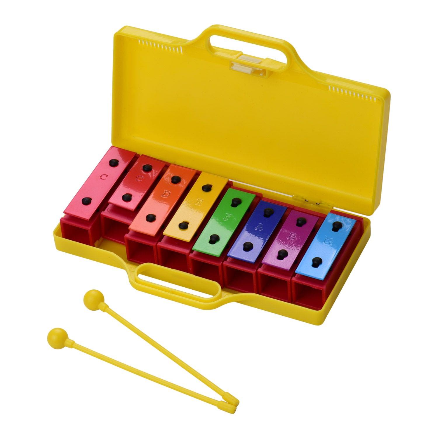 8-Note Colorful Xylophone Glockenspiel Percussion Musical