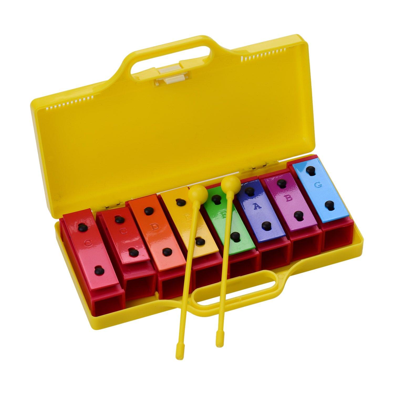 8-Note Colorful Xylophone Glockenspiel Percussion Musical