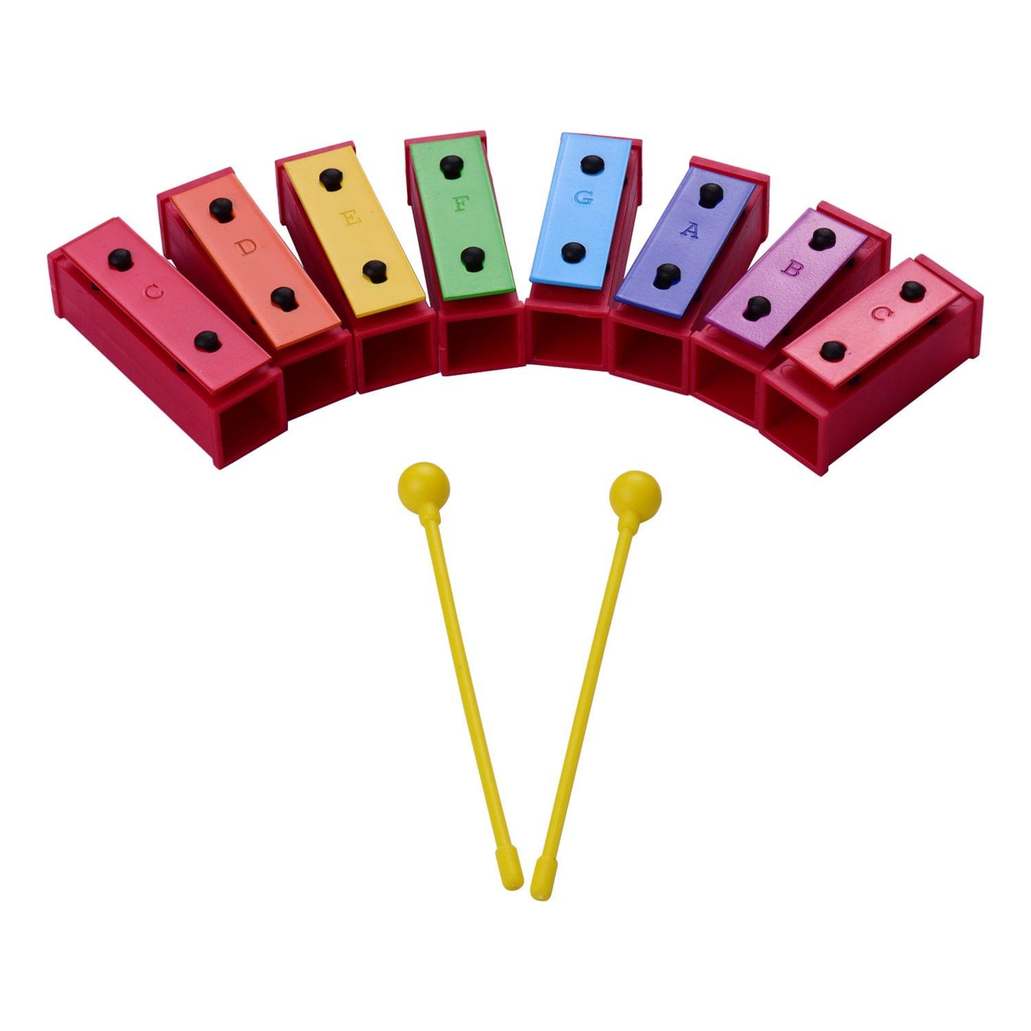 8-Note Colorful Xylophone Glockenspiel Percussion Musical