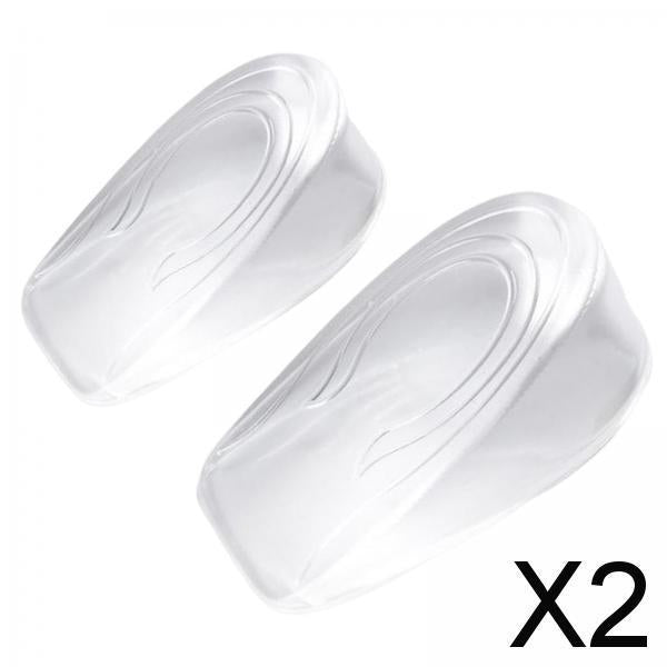 2x1 Pair Heel Lift Insert Invisible for High Heels Long Time Standing Hiking Men 3cm