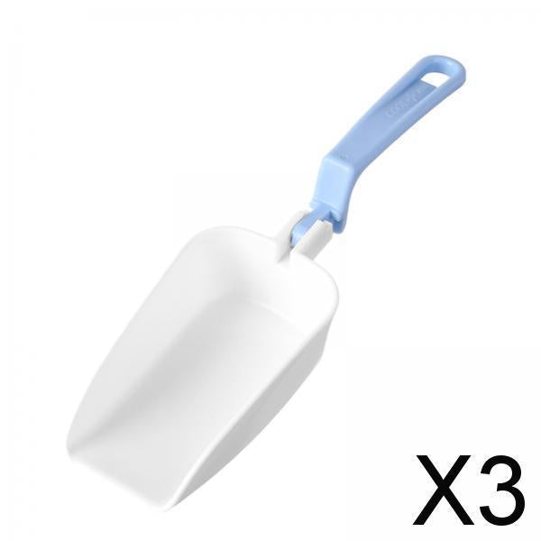 3xIce Cube Scoop Multiuse Snack Scoop for Kitchen Restaurant Pantry Blue