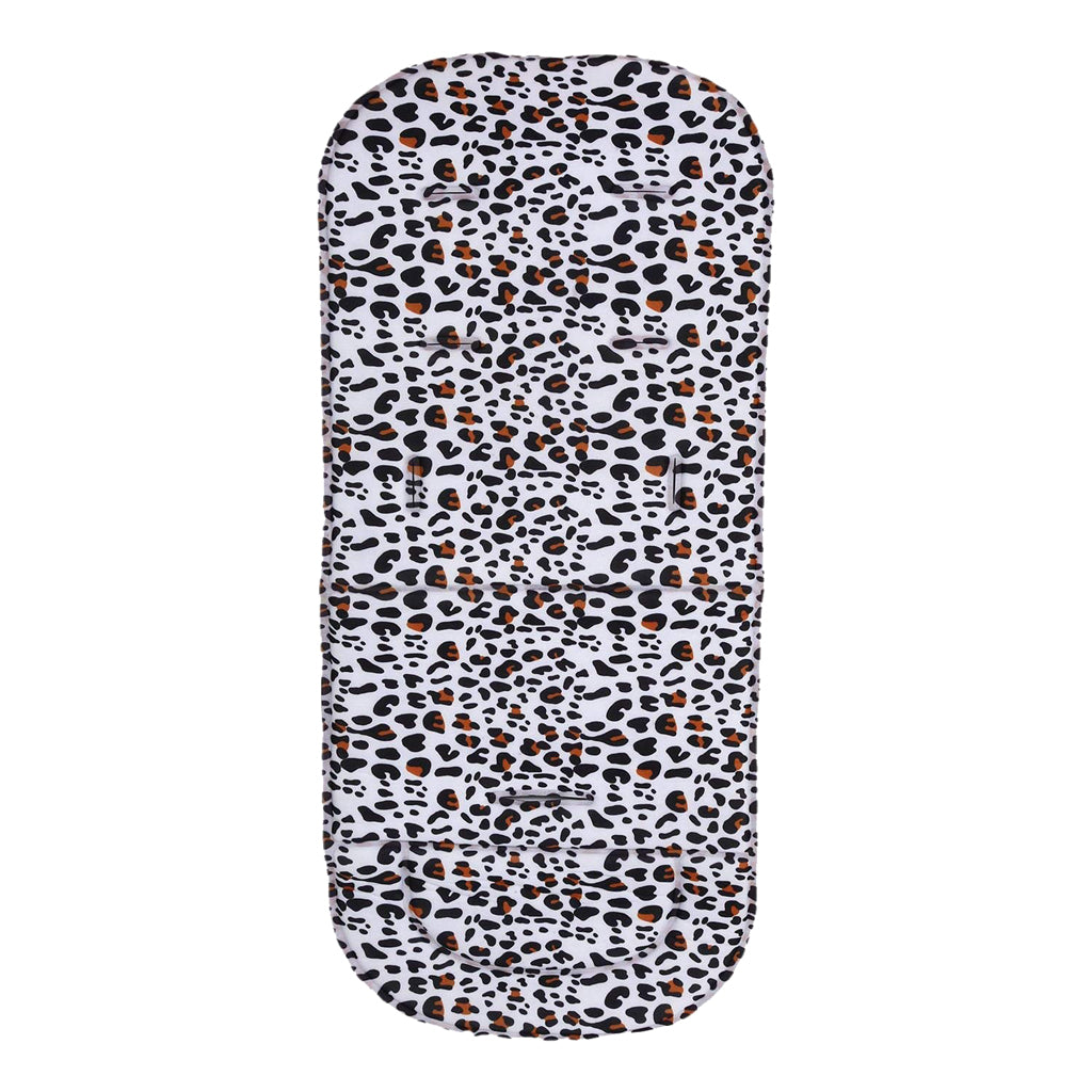 Universal Stroller Pram Pushchair Car Seat Liner Cushion Pad Mat for Kids Leopard