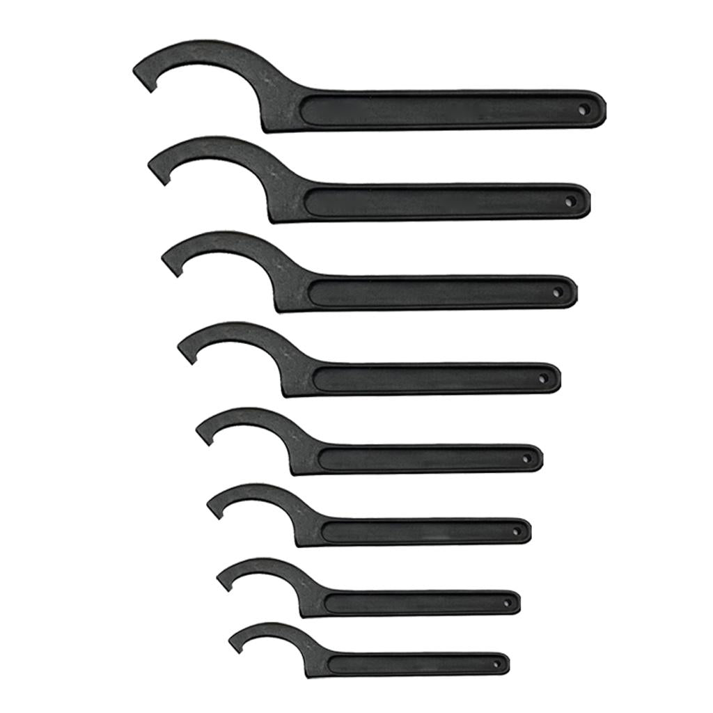 8x High Carbon Steel ER Hook Wrench Spanner CNC Collet Chuck Clamping 22-85