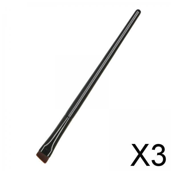 3xFine Angled Eyeliner Brush Eyebrow Brush for Makeup Artist Professional Style B 
