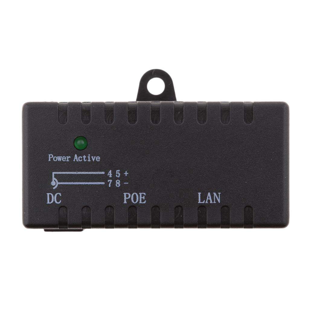 POE LAN Injector Splitter Power Supply Module for AP IP Camera Phone  black