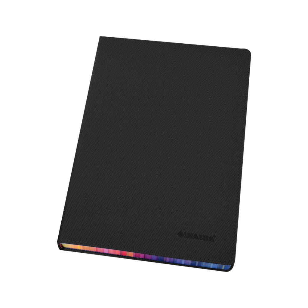 Rainbow Margin Notebook Planner Stationery for Students Home Executive Black