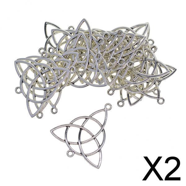 2x20   Celtic Knot Necklace Bracelets Pendant DIY Jewelry Making Charms