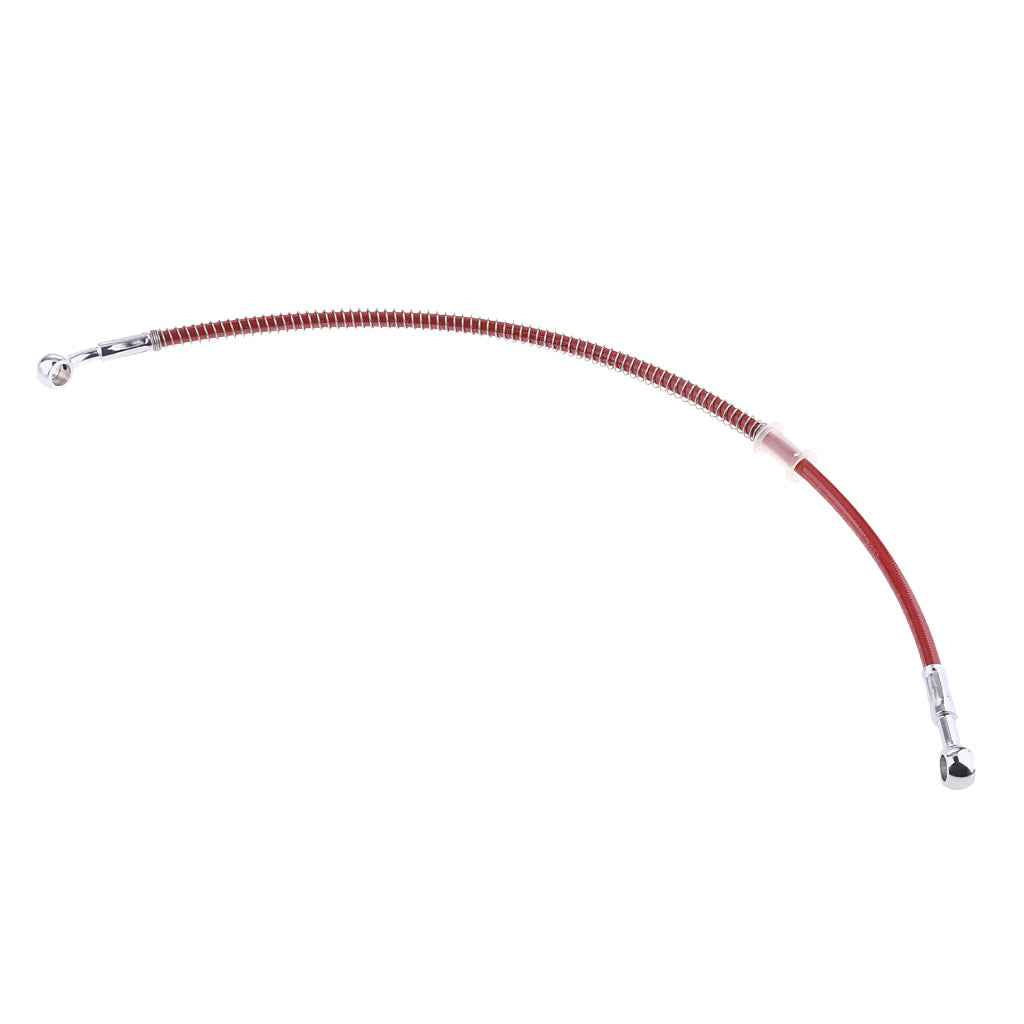45cm Red Universal Motorcycle Brake Braided Hose Line Pipe