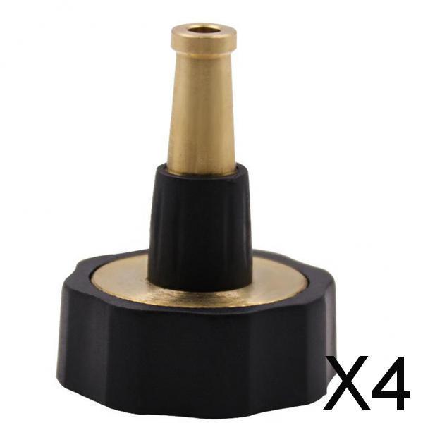 4xSolid Brass Garden Nozzle Heavy Duty Water Hose Nozzle Jet Spray Nozzle
