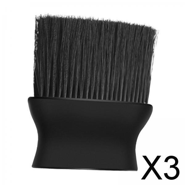3xCar Interior Dust Brush Auto Detailing Brush Multipurpose for Computers Black