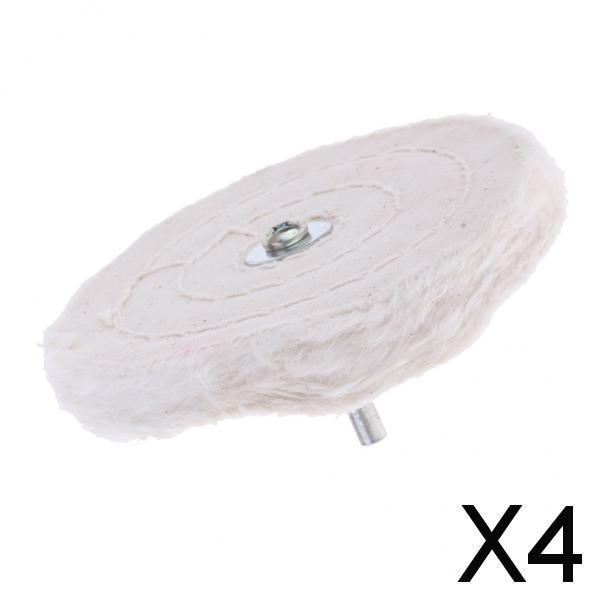 4xBuffing Wheel Multi Size Cloth Polishing Wheel with Shank for Rotary Tool 3