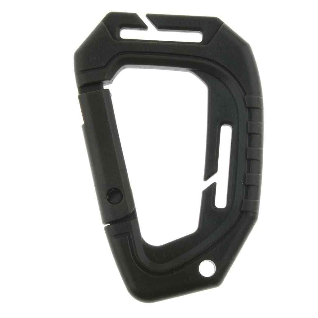 Heavy Duty Plastic Carabiner Clip Snap Hook Spring Loaded Carabina  Green