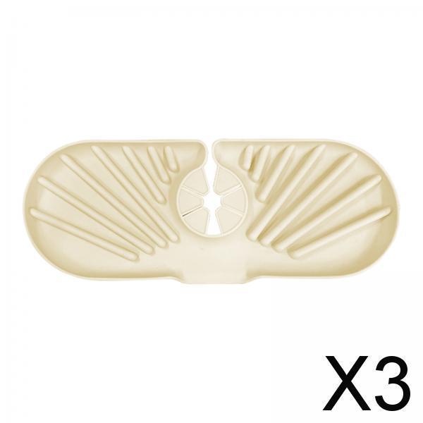 3xSilicone Sink Guard Faucet Mat Washable for Laundry Room Home Kitchen