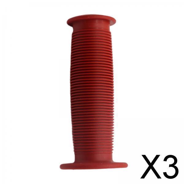 3xBike Handlebar Grip Durable Bicycle Handle Grips for Biking Skateboard Bikes Dark Red