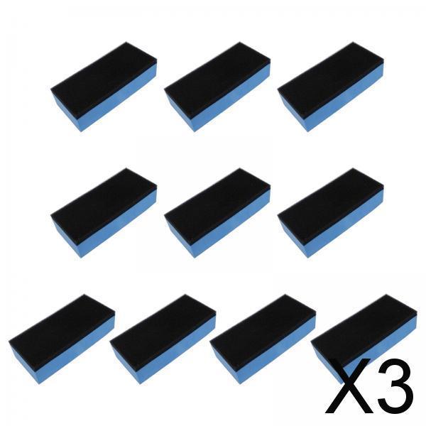 3x10Pcs Ceramic Coating Applicator Sponges Applicator Pad for Car