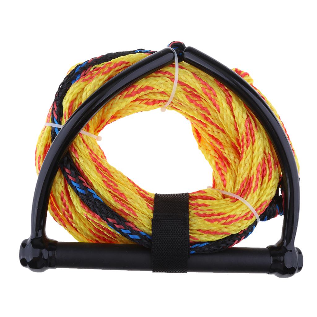 Tow Rope 75ft w/ EVA Floating Handle Water Sports Skiing Wakeboarding Random
