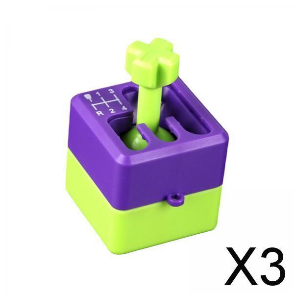 3xManual Shifter Box Keychain for Boyfriend Automotive Accessories Sensory Toy Green
