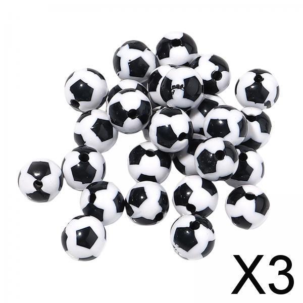 3xSports Beads Loose Spacer Beads for Necklace Bracelet Jewelry Making 30pcs