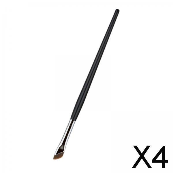 4xFine Angled Eyeliner Brush Eyebrow Brush for Makeup Artist Professional Style A 