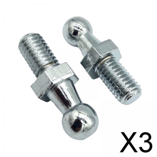 3x2Pcs Ball Stud Pin Bolt Accessories Replaces Durable 10mm Easy Installation M6