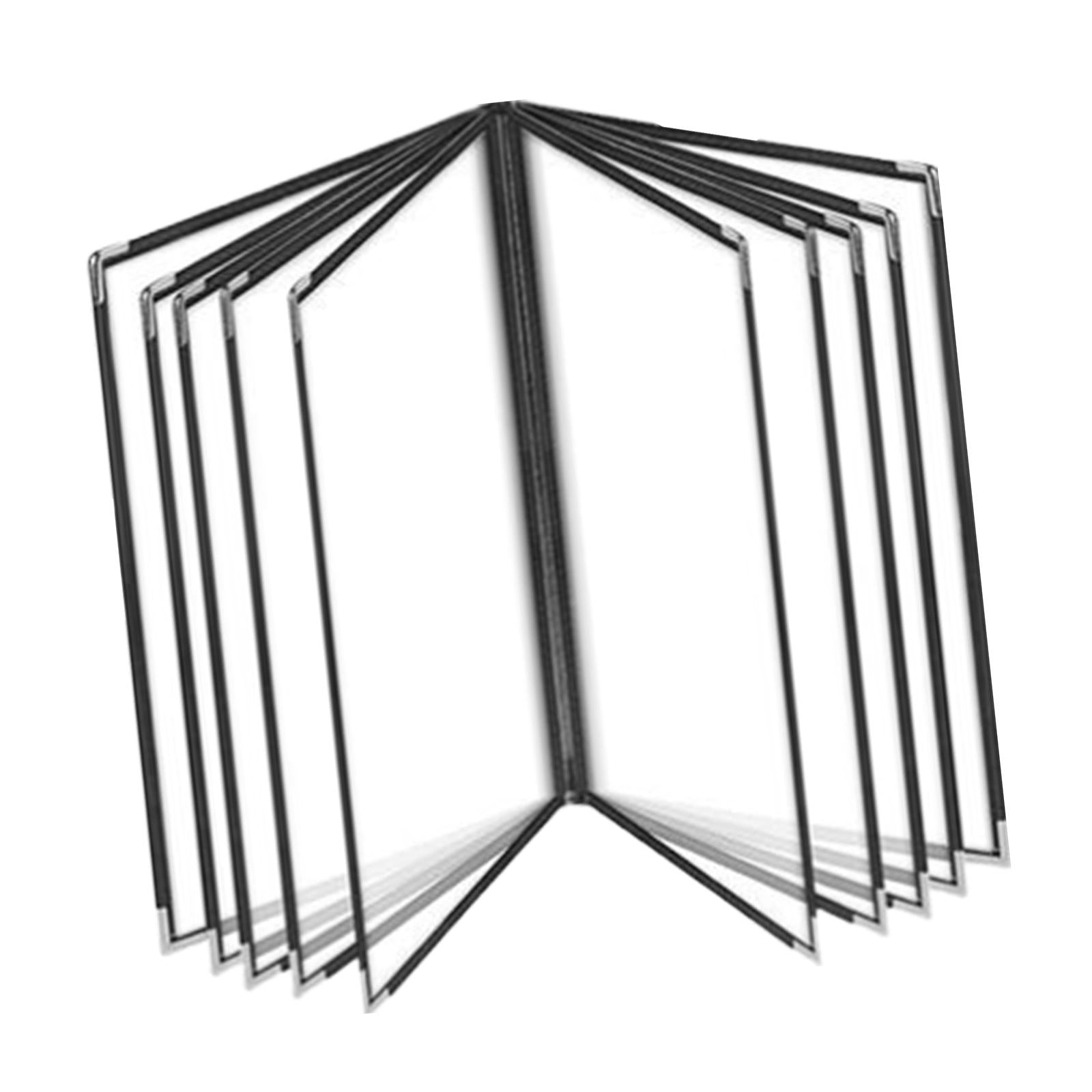 Menu Holder Metal Corners Menu Covers Holder for Cafe Hotel Restaurant 10 Page 20 View