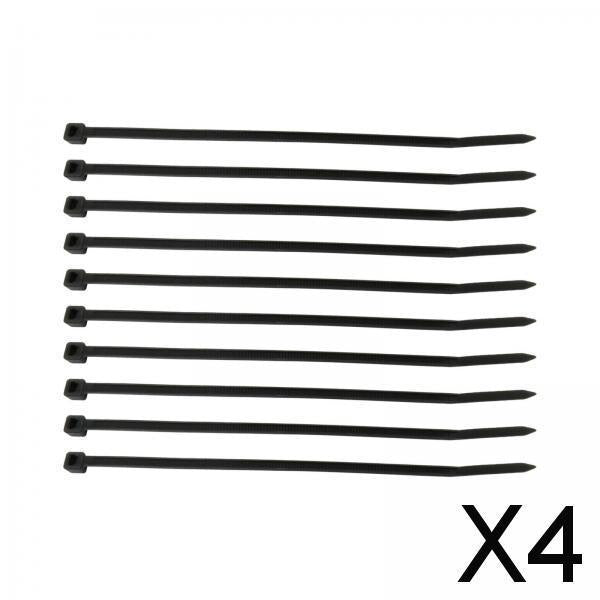 4x10x Scubaregulator Mouthpiece Tie Wrap Black for Snorkeling Dive Resorts