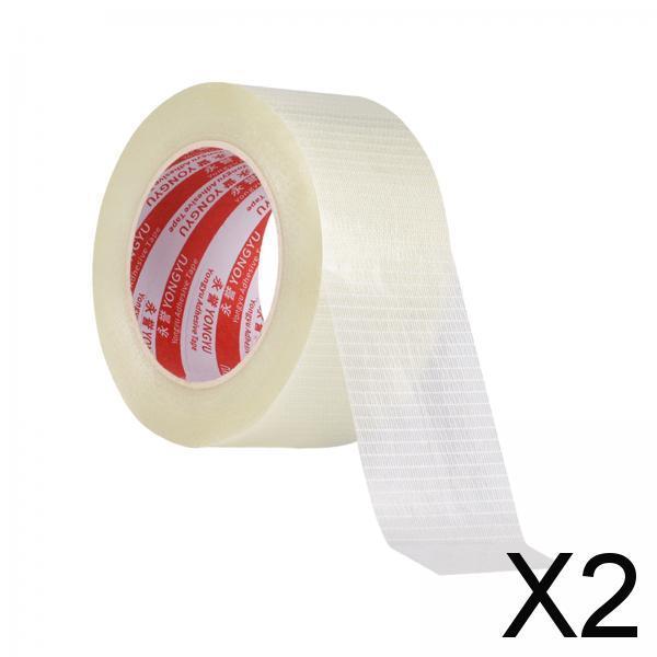 2xFiberglass Tape Filament Reinforced Strapping Tape for Packaging Fixing 25mm 25 Meters