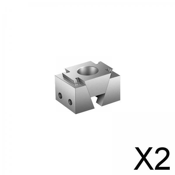 2xOk Fixture Steel Tabletop Clamping Block for Soldier Models Sculpture Crafts M6