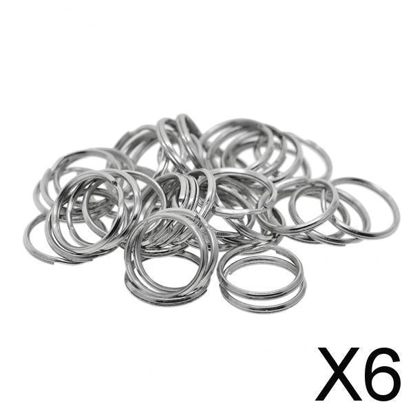 6x50 Pieces Iron Round Split Key Rings Keyrings Loop Jewelry Findings 20mm