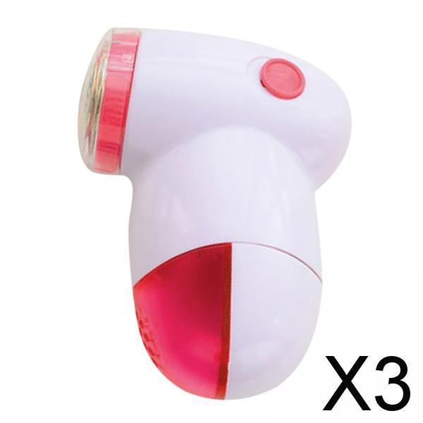 3xSmall Fuzz Remover Cleaning Tool Visible Box for Carpets Sofa Clothing Red