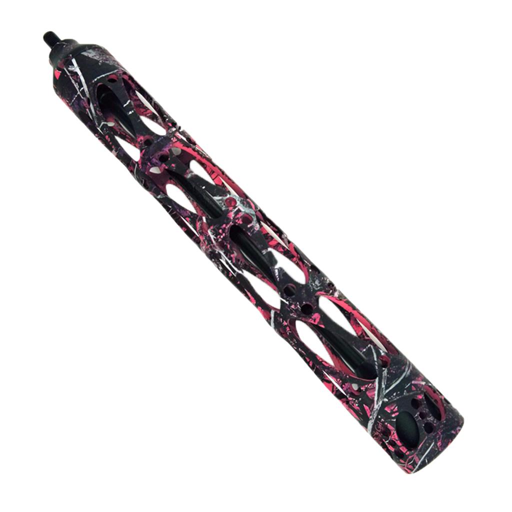 Aluminum Alloy Bow Stabilizer for Compound Archery Bow Pink Camouflage