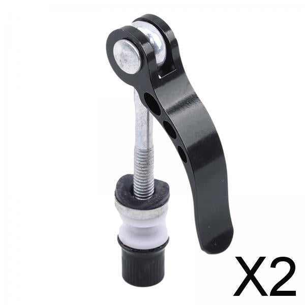 2xMTB Bike Seatpost Clamp Screw Replacement Part Release Bicycle  black