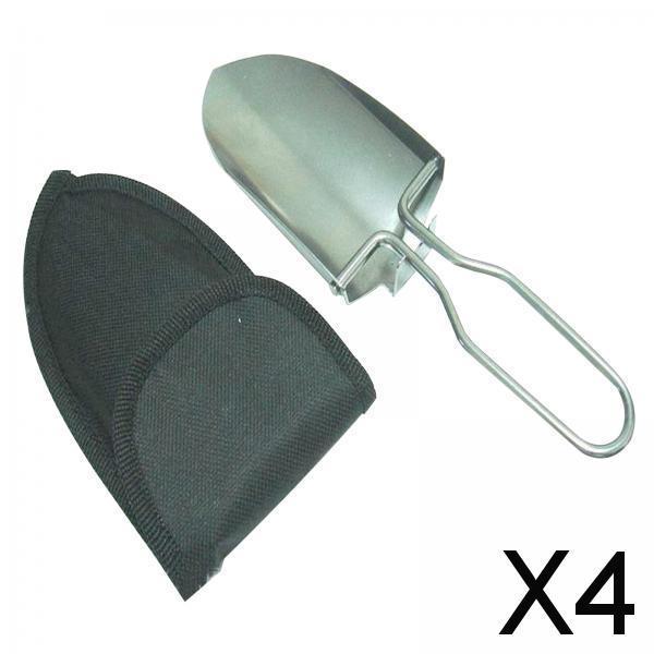 4xFoldable Garden Shovel Gardening Trowels Garden Tools for Outdoor Courtyard