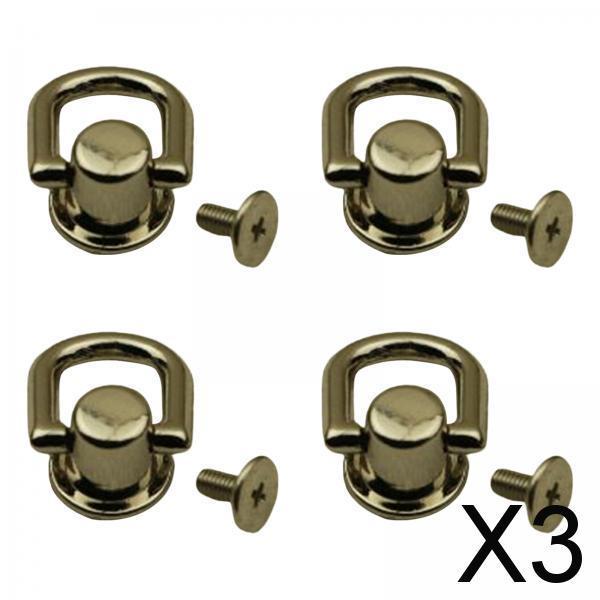 3x4x Metal Bag Side Anchors Purse Making Buckles Hooks Clasps Copper