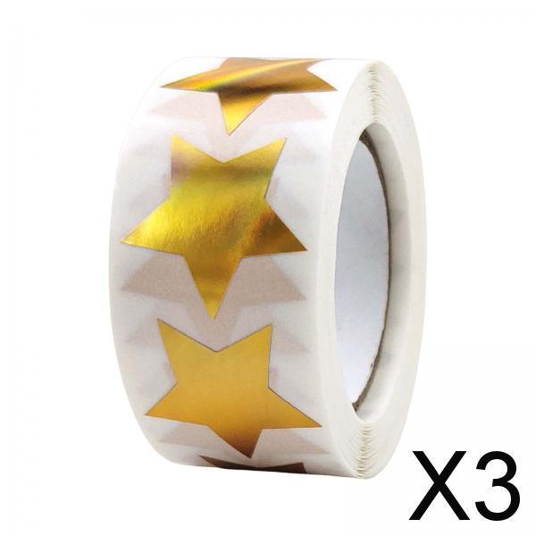 3x500x Star Stickers DIY Stickers Self Adhesive Envelope Stickers for Birthday style F