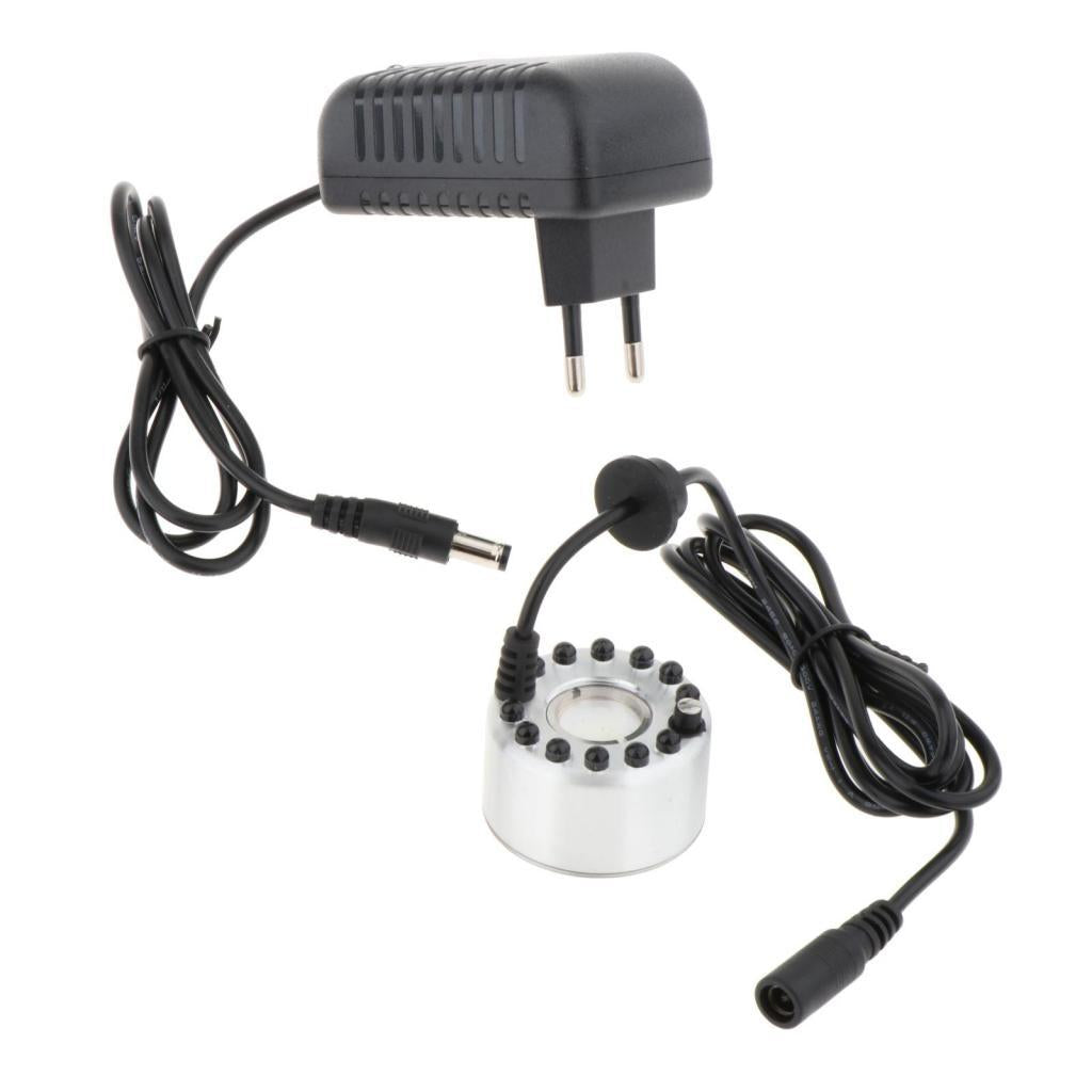 2xPond Fog Machine Atomizer Air Humidifier 12 LED EU 220V Plug Ultrasonic Mist