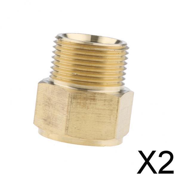 2xPressure Washer Washing 22mm Female to 22mm Male Brass Connector Adaptor