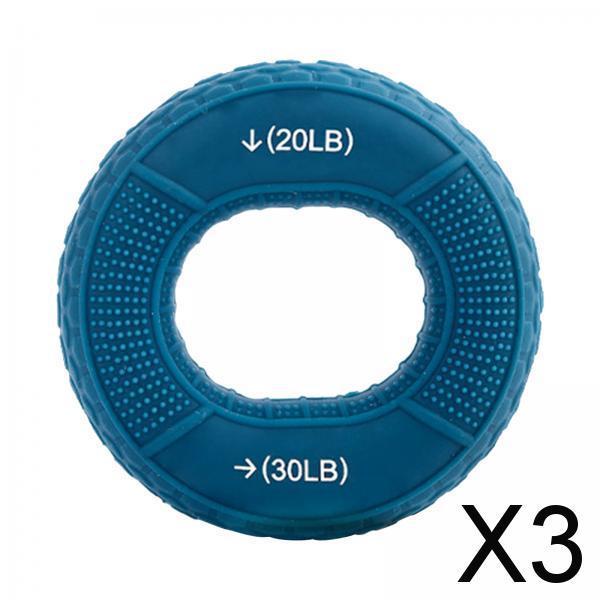 3xHand Grip Strengthener for Strength Training Sports Pianist Finger Exerciser Dark Green 20lb 30lb
