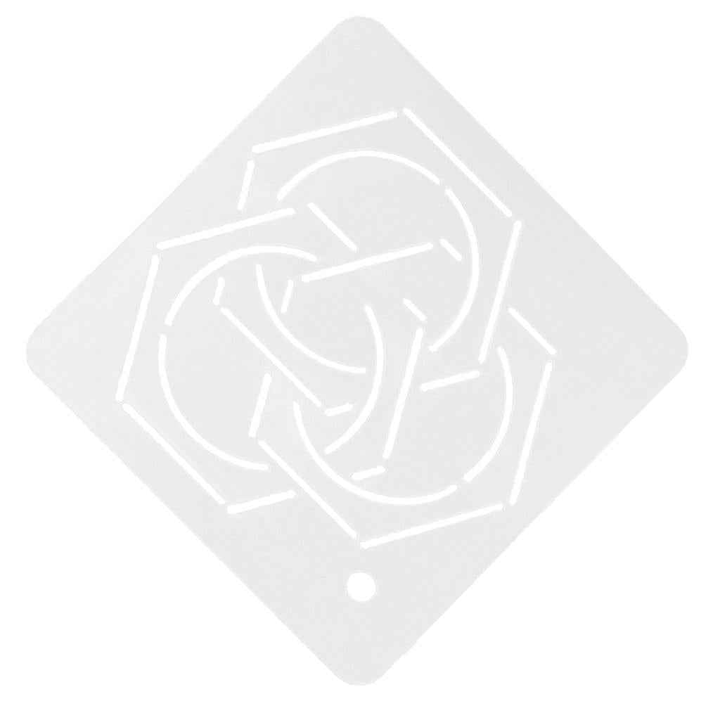 Semi-Transparent Acrylic Quilt Template Patchwork Embroidery Stencils 004