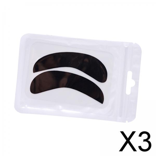 3xEyelash Lift Pads Lash Extension Makeup Tool for Salon Home Use Lash Curling Black
